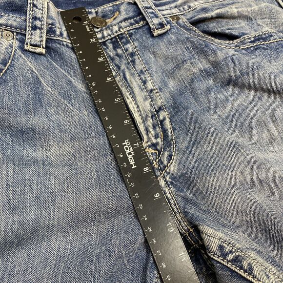 Silver‎ Jeans Eddie 36 x 30 Light Stone Wash Stretch Blue Jeans Embroidered - Picture 12 of 13